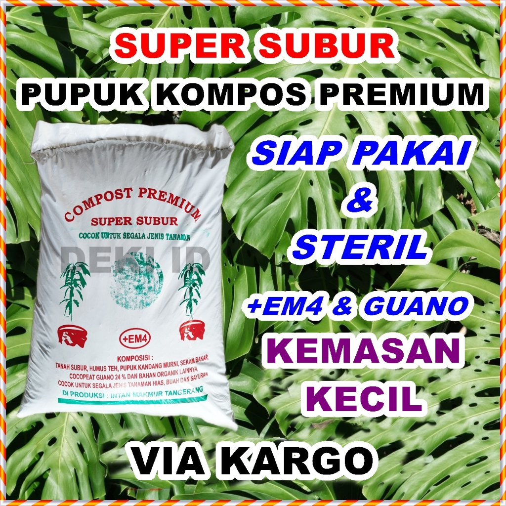 Jual Pupuk Kompos Super Subur Kemasan Kecil Via Kargo Compost Premium