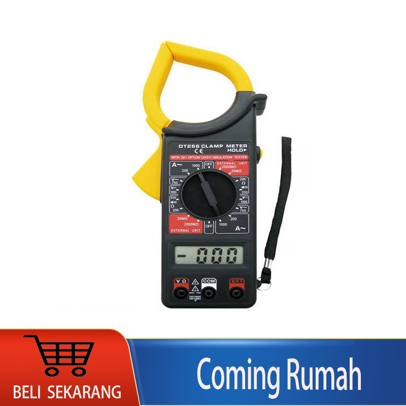 Jual Digital Clamp Multimeter Multitester Tang Ampere Tegangan DC