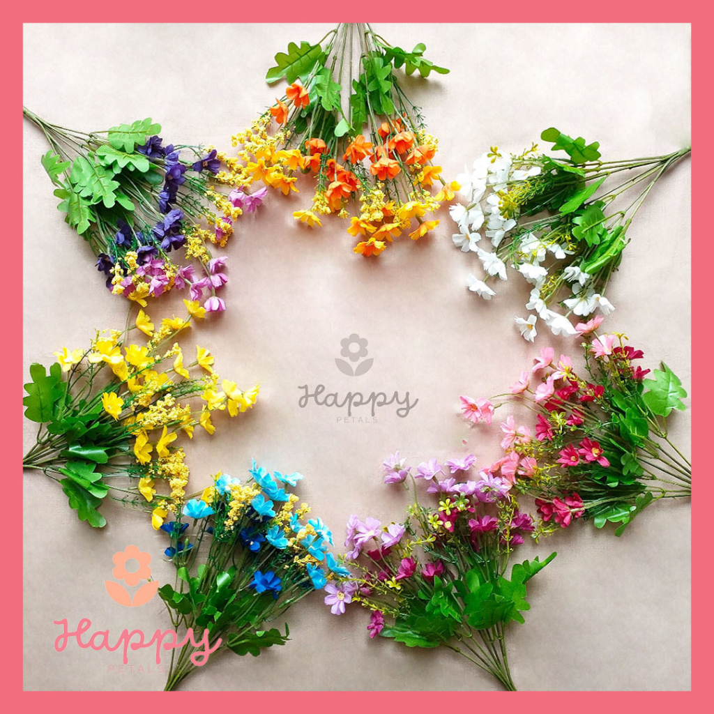 Jual Artificial Flower Holland Daisy Bunga Palsu Plastik Hiasan