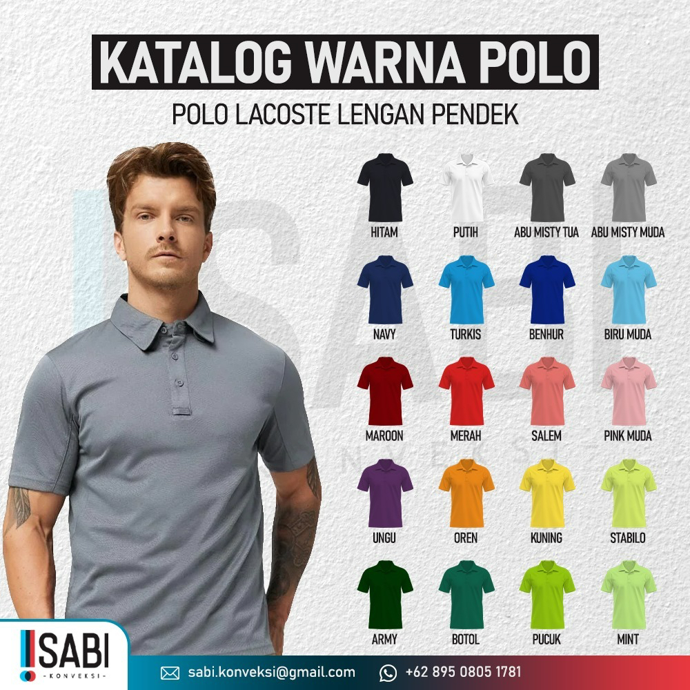 Jual KAOS POLO CUSTOM SABLON SATUAN LUSINAN CUSTOM BAJU POLO MURAH