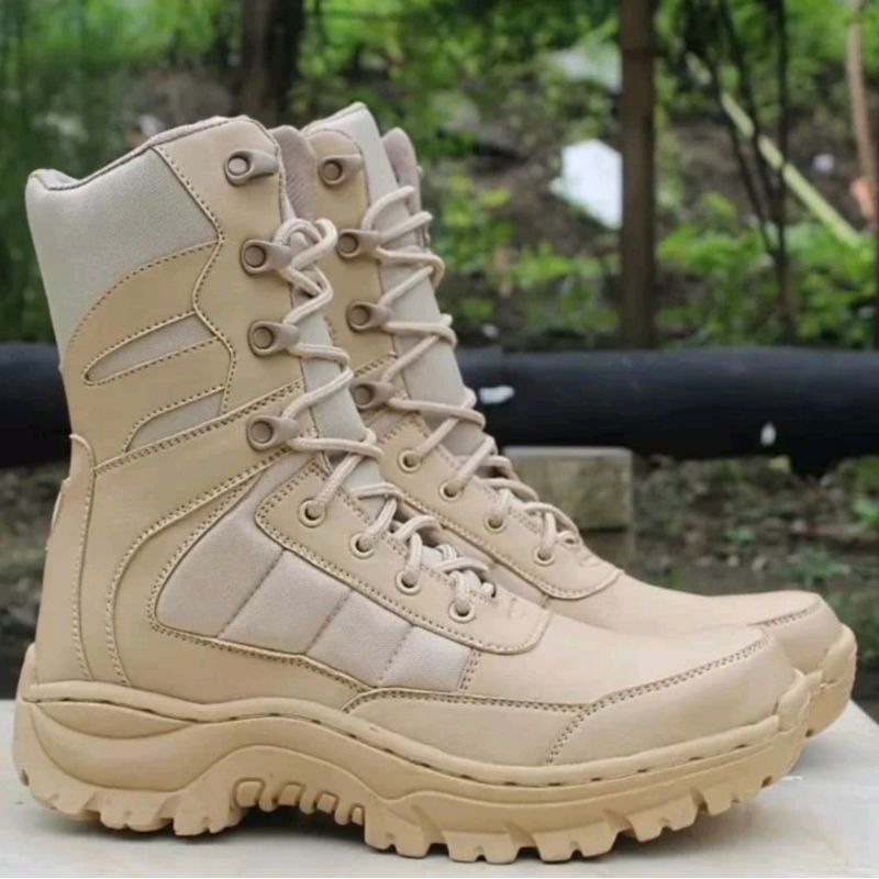 Jual Sepatu TACTICAL Gurun Boots Safety Ujung Besi Satpol PP Kerja