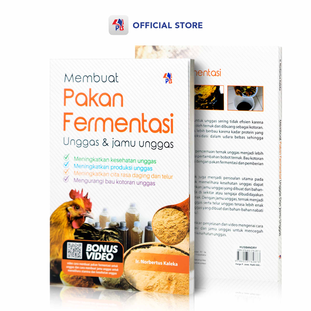 Jual Buku Peternakan Membuat Pakan Fermentasi Unggas Dan Jamu Unggas