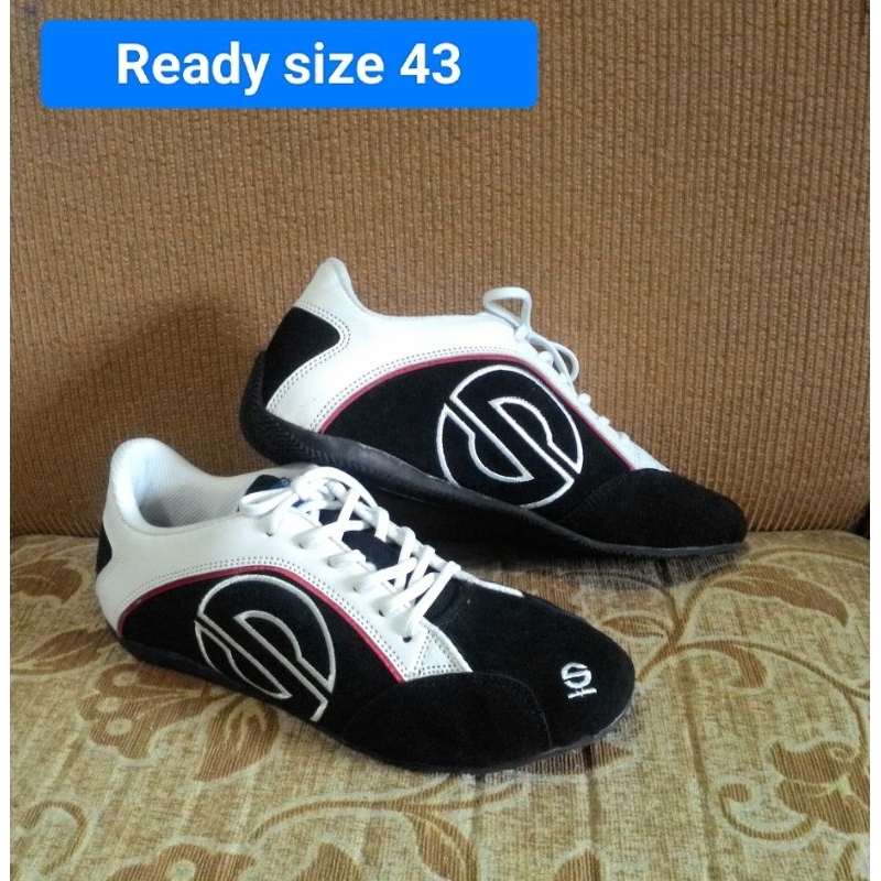 Jual Sepatu Racing Balap Drag Race Rally S Model Pendek Hitam Kombinasi