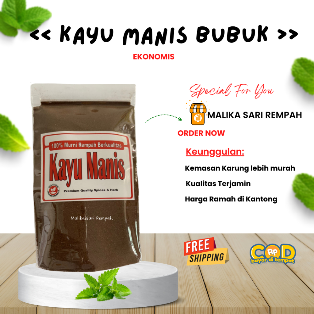 Jual Kayu Manis Bubuk Ekonomis MSR Shopee Indonesia