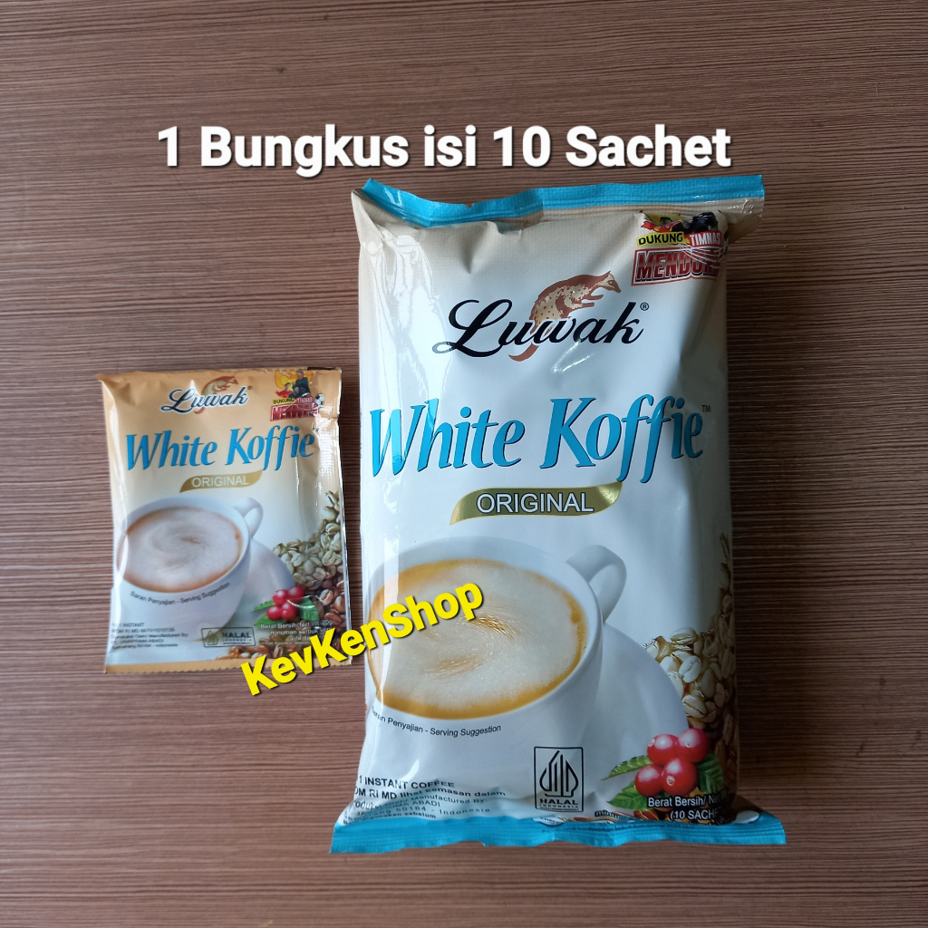 Jual Luwak White Koffie Original 3in1 Kopi 3 In 1 Bag Bungkus Isi 10