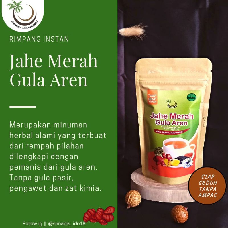 Jual Jaren Jahe Merah Gula Aren Shopee Indonesia