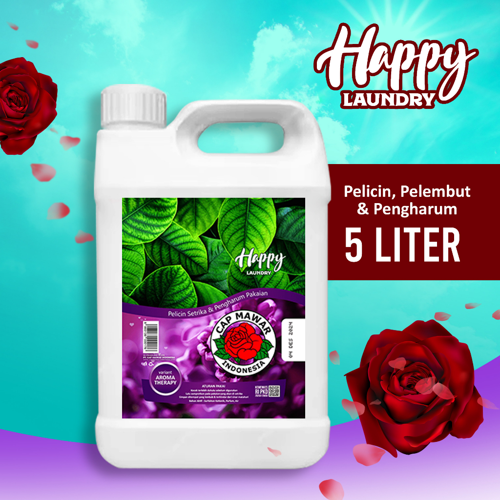 Jual Parfum Laundry Liter Happy Laundry Pewangi Pelembut Dan Pelicin