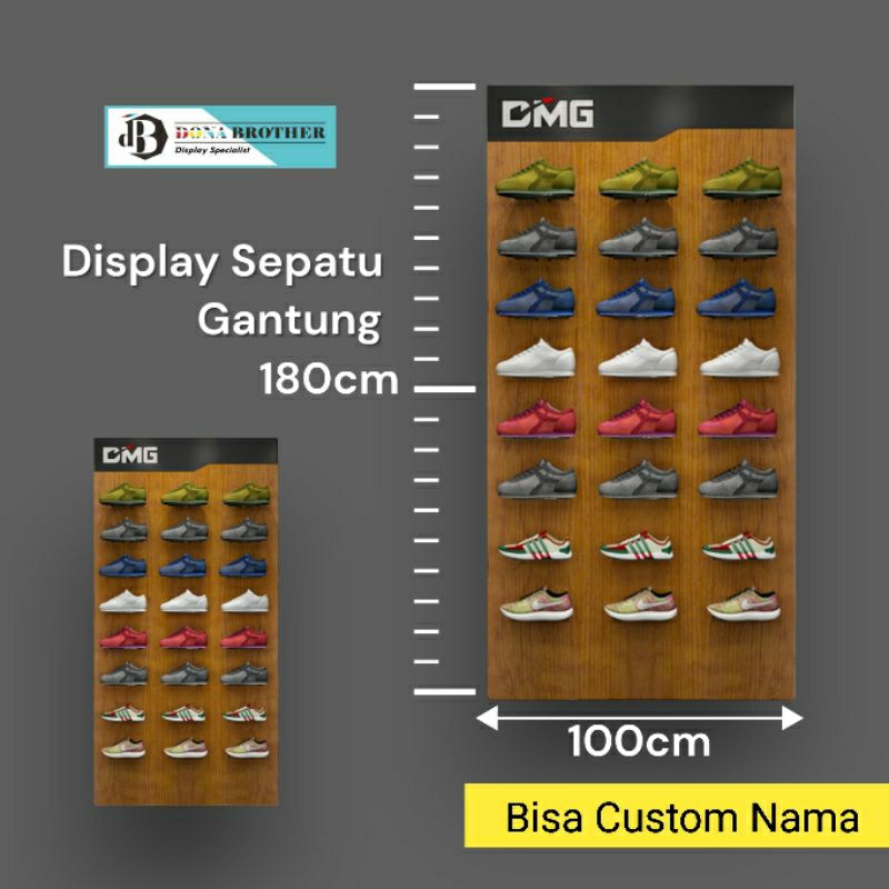 Jual Rak Display Toko Sepatu Custom Shopee Indonesia