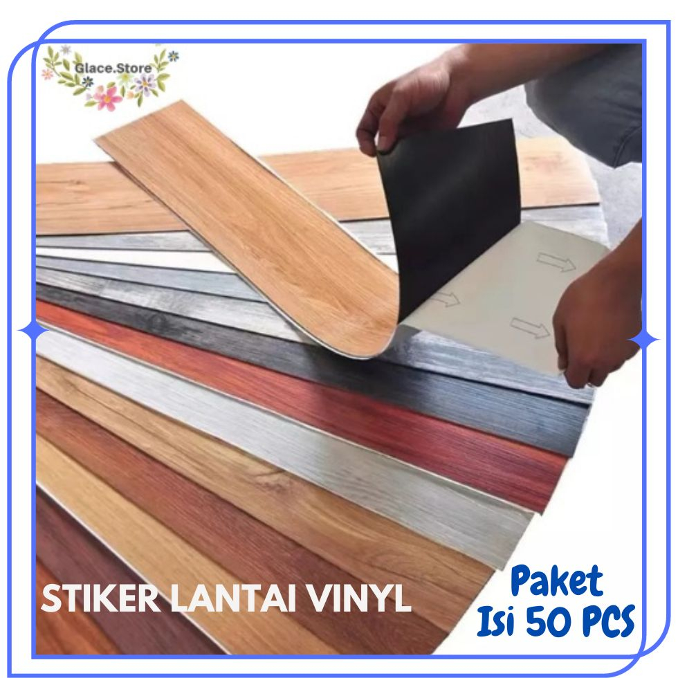 Jual Paket Lembar Lantai Vinyl Stiker Dengan Lem Cm X Cm