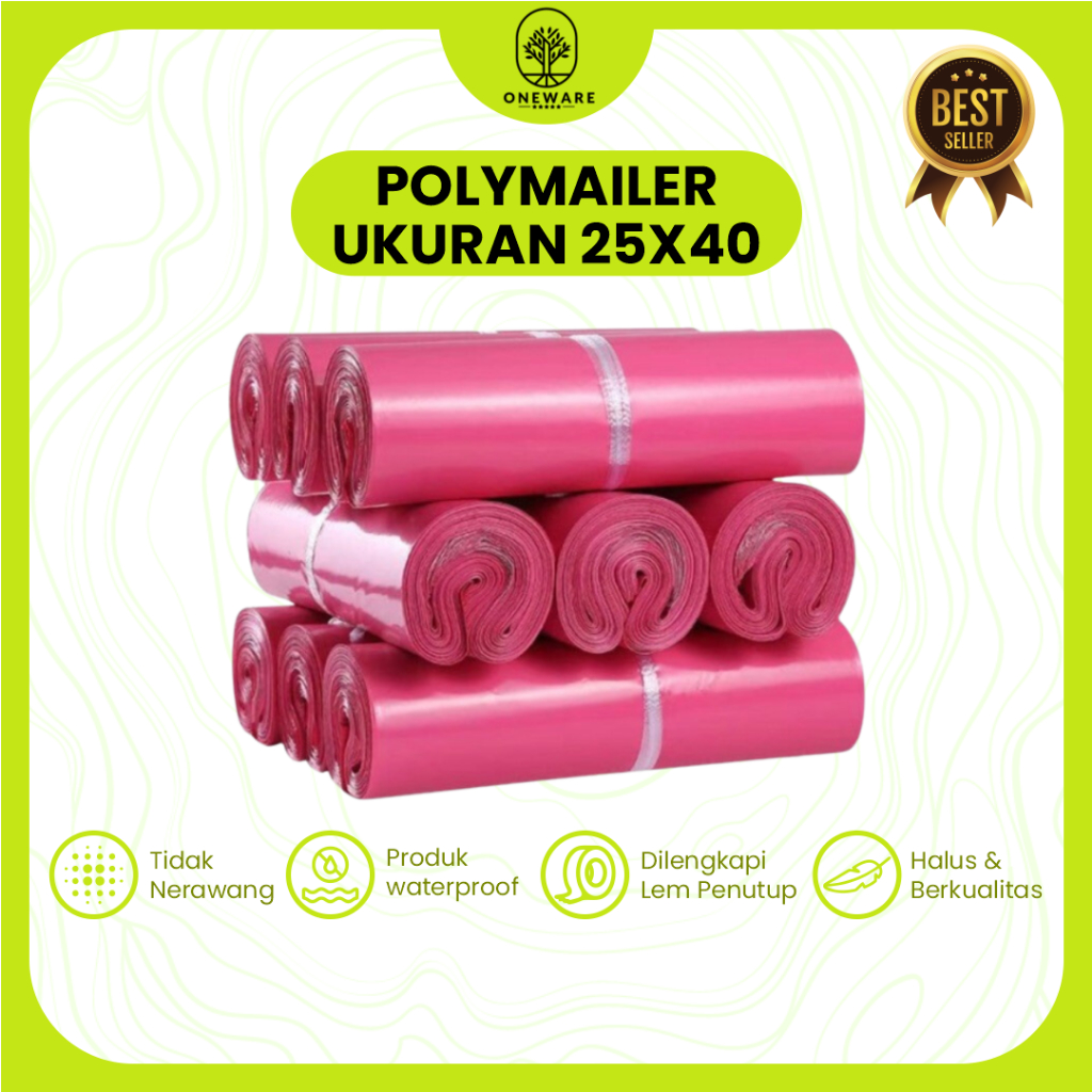 Jual Plastik Packing Polymailer 25x40 Cm Isi 100 Pcs Tebal Dan Glossy