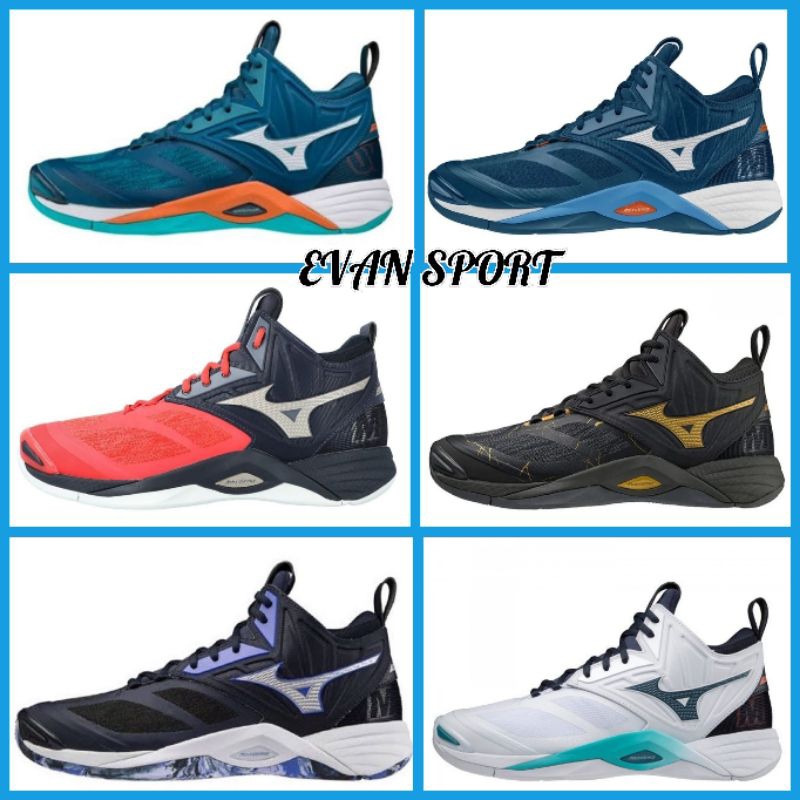 Jual Sepatu Voli Mizuno Wave Momentum 2 MID Sepatu Badminton Sepatu