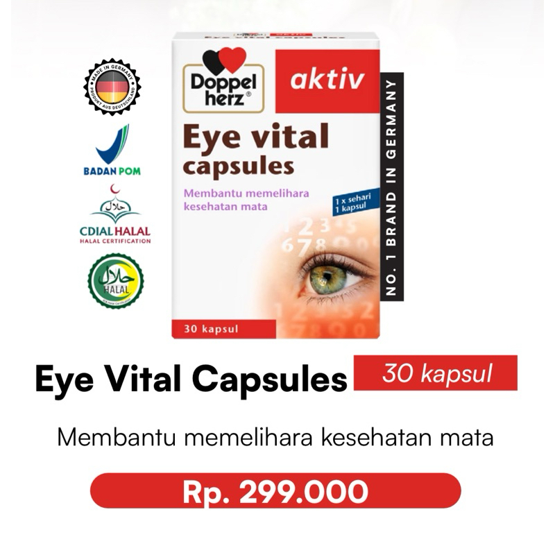 Jual DOPPEL HERZ EYE VITAL 30 Capsules Shopee Indonesia