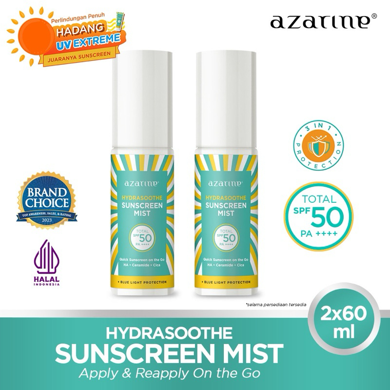 Jual Azarine Mist Azarine Hydrasoothe Sunscreen Mist Spf Pa Pcs