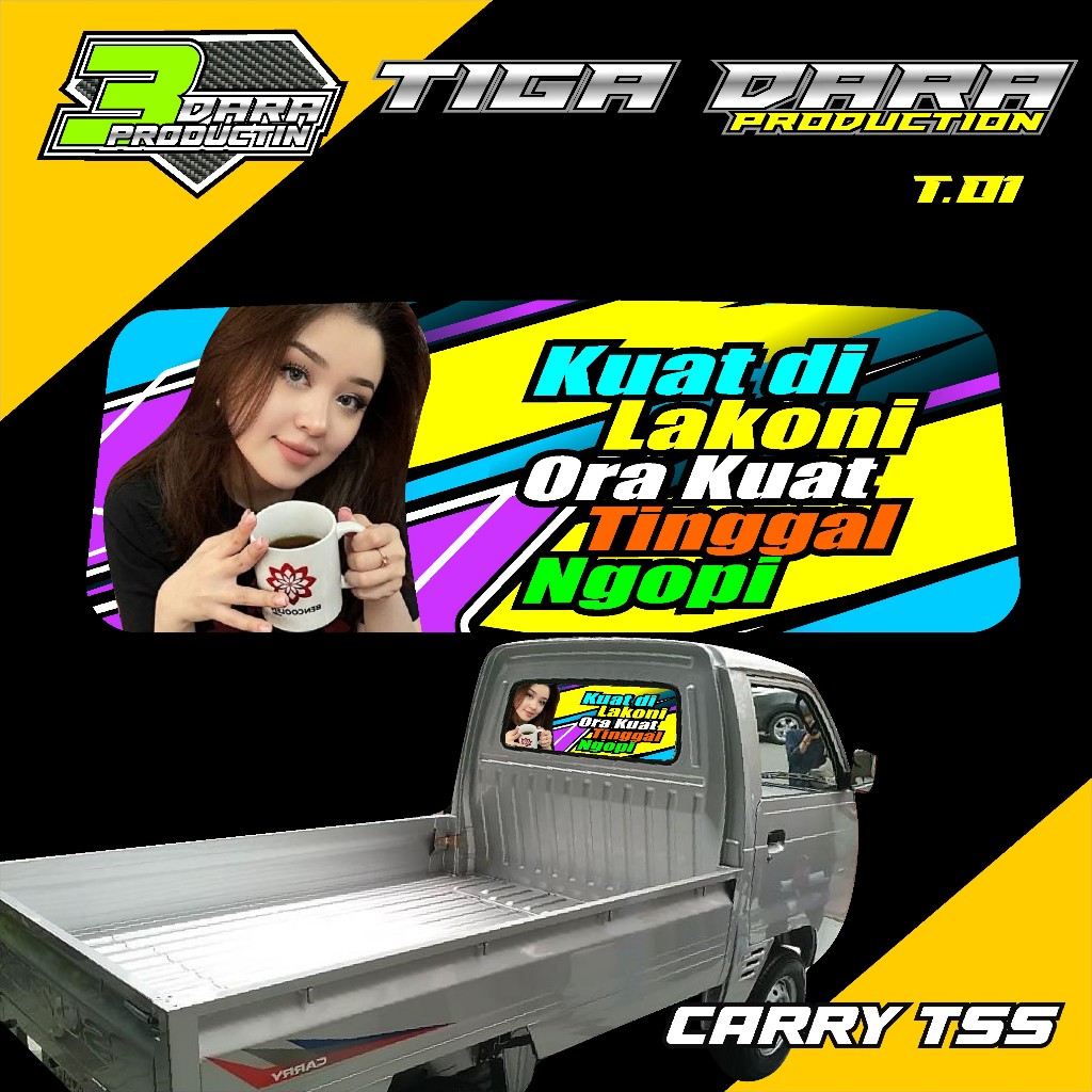 Jual Stiker One Way Kaca Belakang Carry T Ss Stiker Kaca Belakang