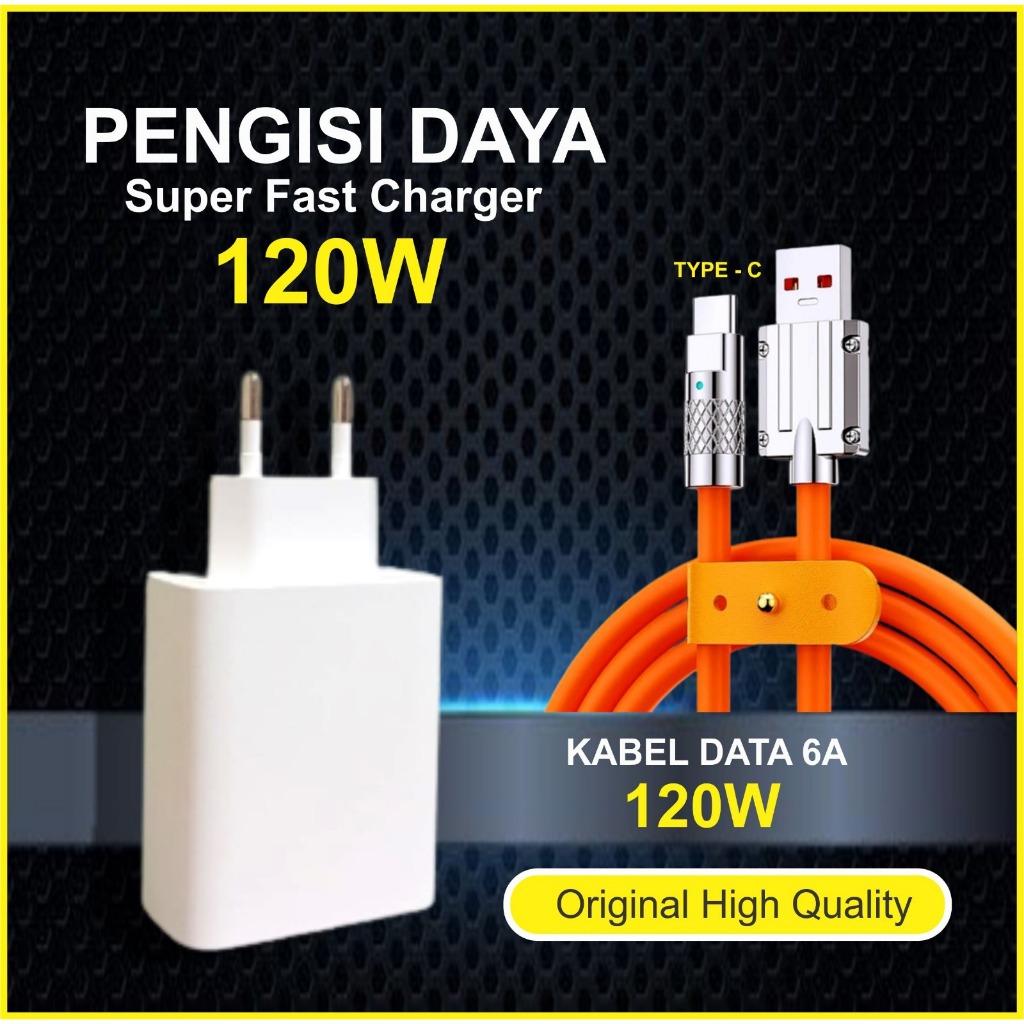 Jual Charger W X Kabel Data W Fast Charging Pengisian Daya