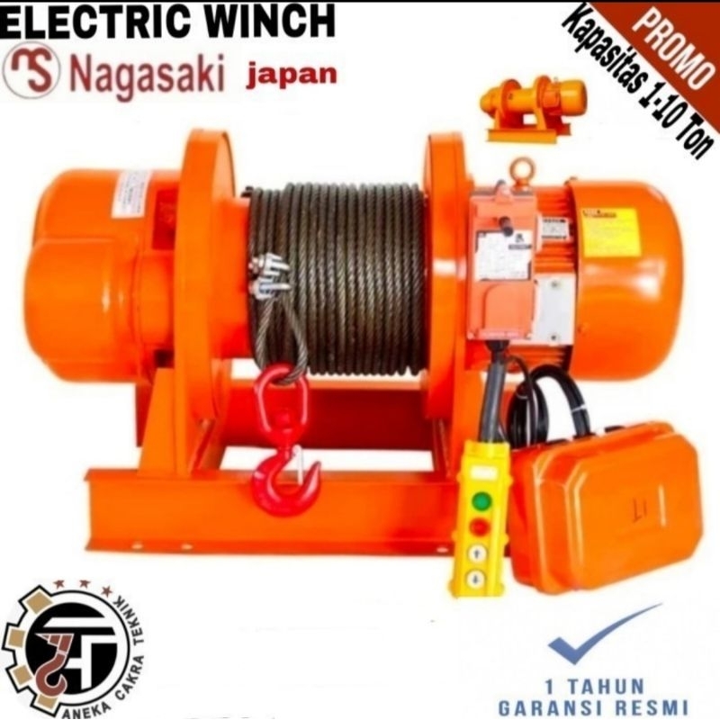 Jual Electric Winch Ton X Meter Nagasaki Japan Shopee Indonesia