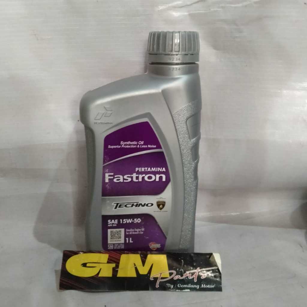 Jual OLI MESIN MOTOR PERTAMINA FASTRON TECHNO SAE 15W50 API SN ORIGINAL