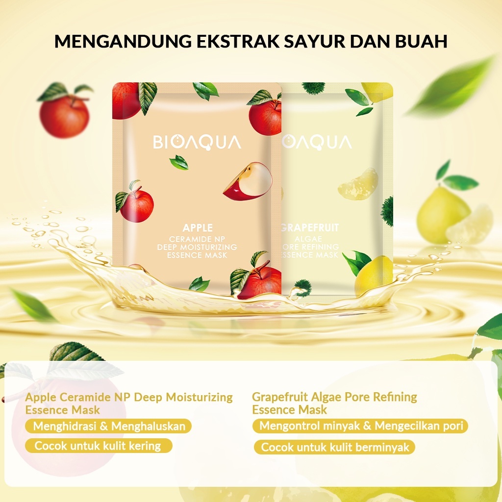 Jual Bioaqua Sheet Mask Hydrating Essence Masker Wajah Face Mask