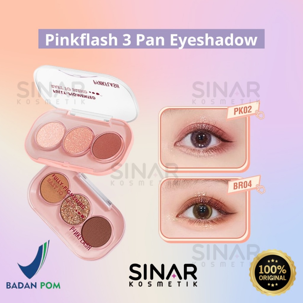 Jual Pinkflash Pan Eyeshadow Shades Eyeshadow Palette Giltter