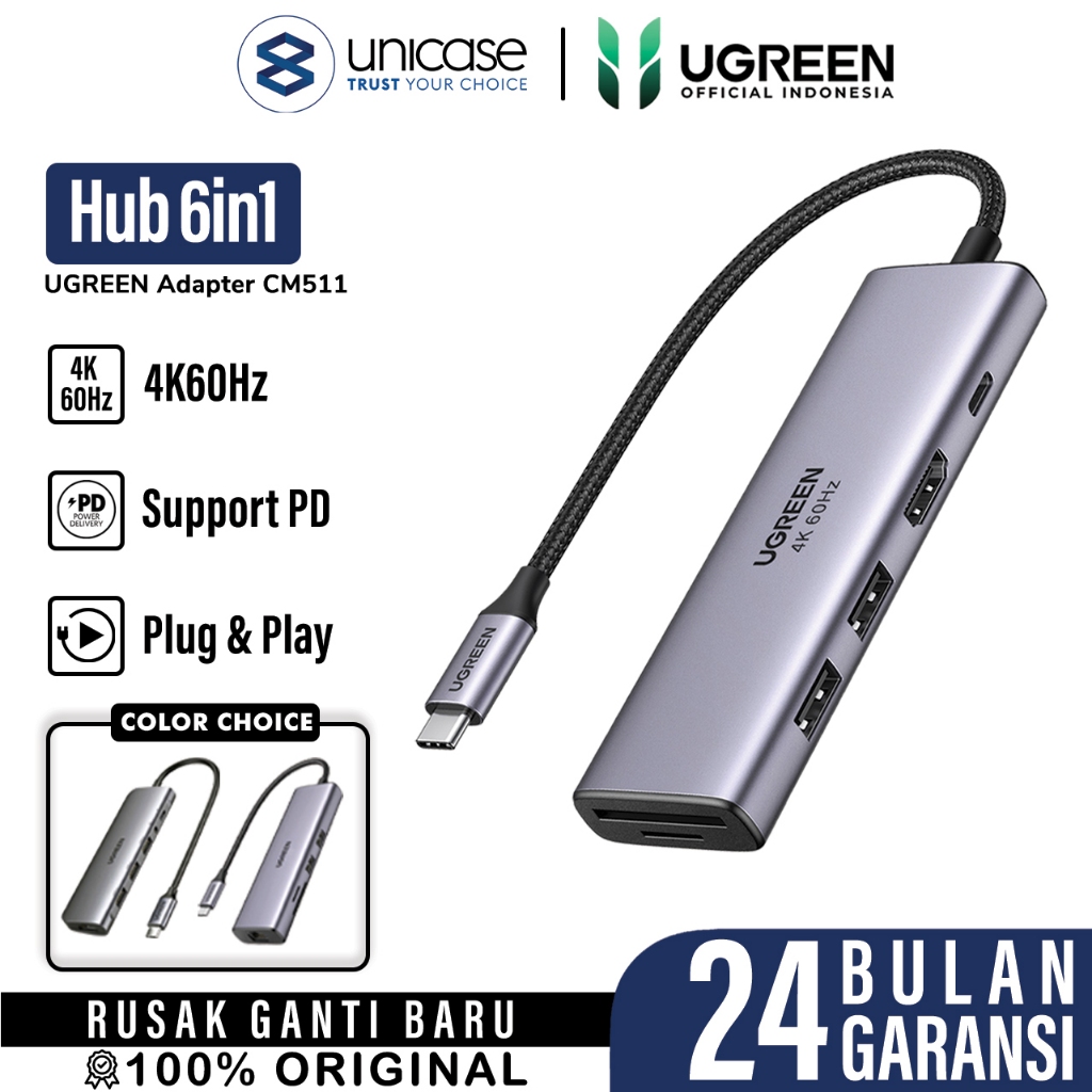 Jual Adapter Converter Hub In Ugreen Usb Type C Pd K Macbook