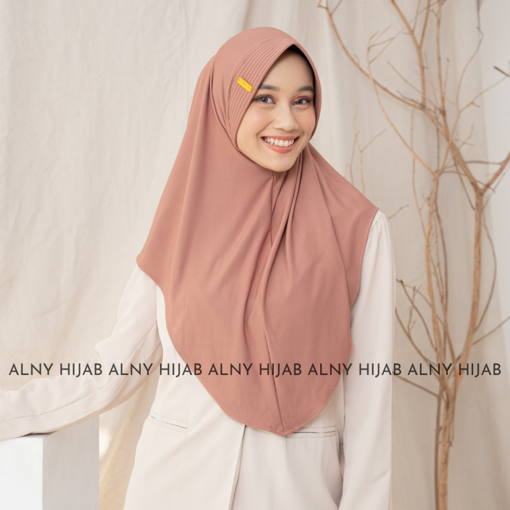 Jual Jilbab Instan Bergo Hamidah Size L Label Gold Hijab Instan Jersey