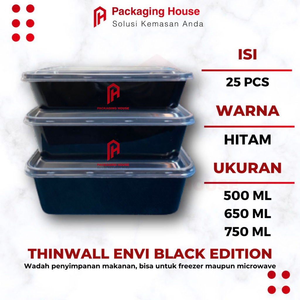 Jual Pcs Thinwall Envi Black Edition Thinwall Envi Black