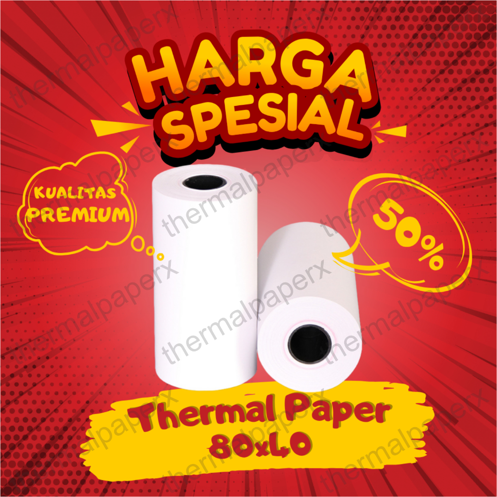 Jual Kertas Thermal Struk Kasir Ppob Paper Roll X Termal Pos