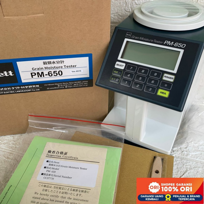 Jual Grain Moisture Tester Kett Pm Made In Japan Alat Penguji Kadar