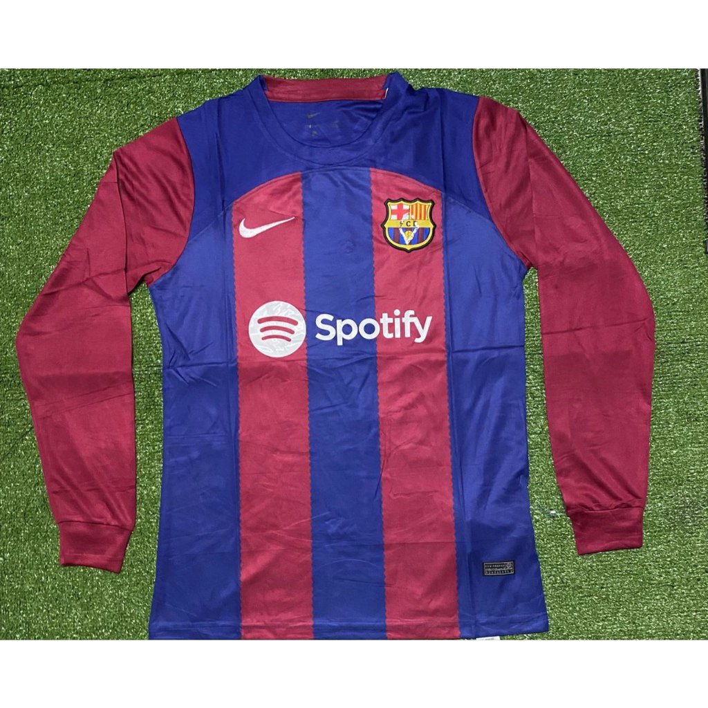 Jual Jersey Bola Grade Ori Barcelona Barca Home Long Sleeve Lengan