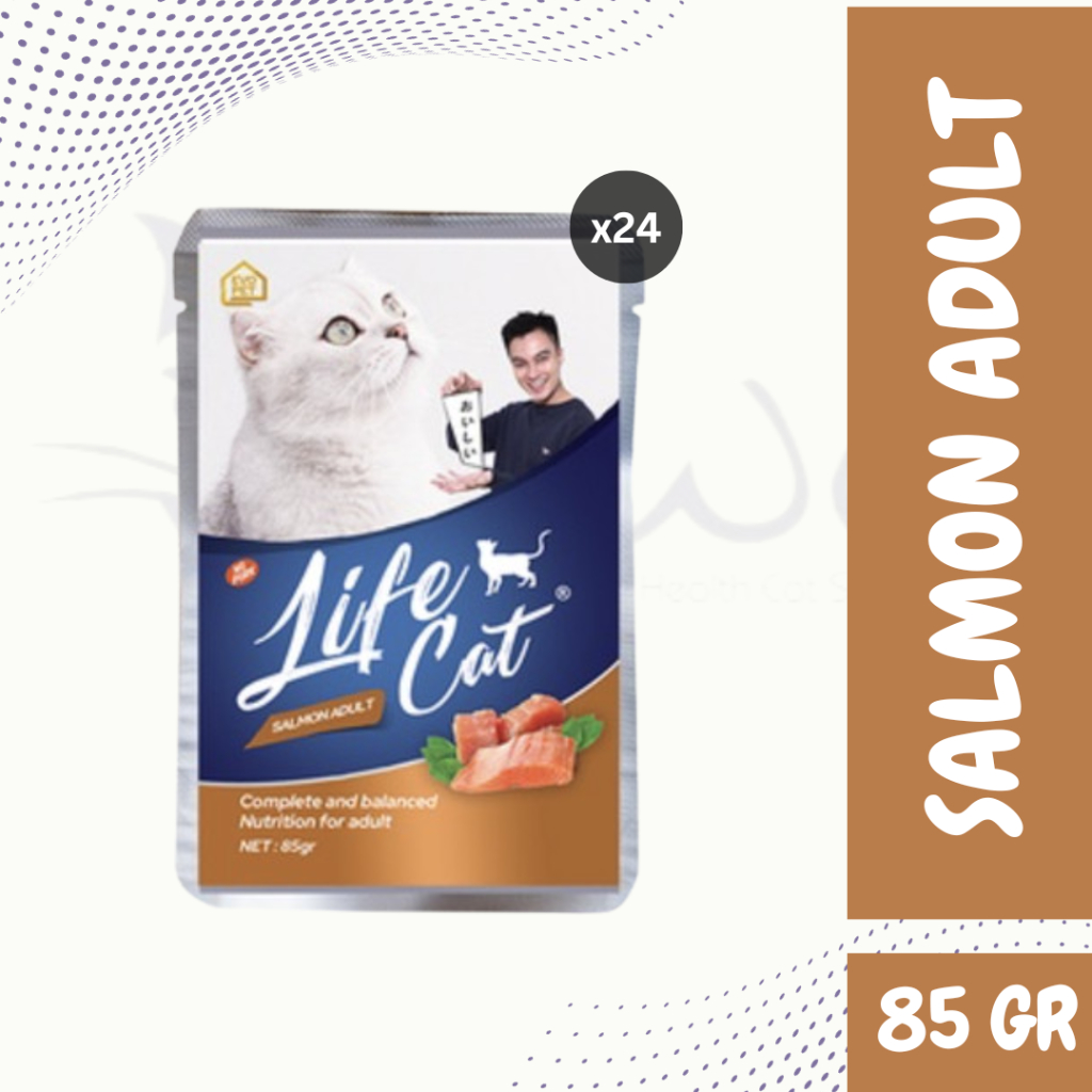 Jual MAKANAN BASAH LIFE CAT POUCH SACHET 85GR LIFECAT POUCH 85 GR