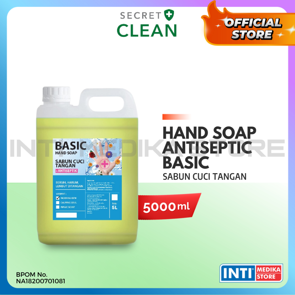 Jual Secret Clean Hand Soap Antiseptic Basic Liter Sabun Cuci