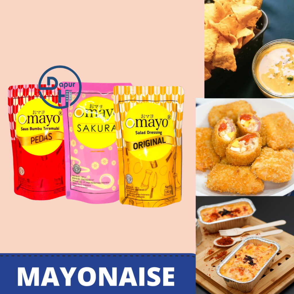 Jual OMAYO Mayo Pedas 180 G Halal Mayonnaise Spicy Original