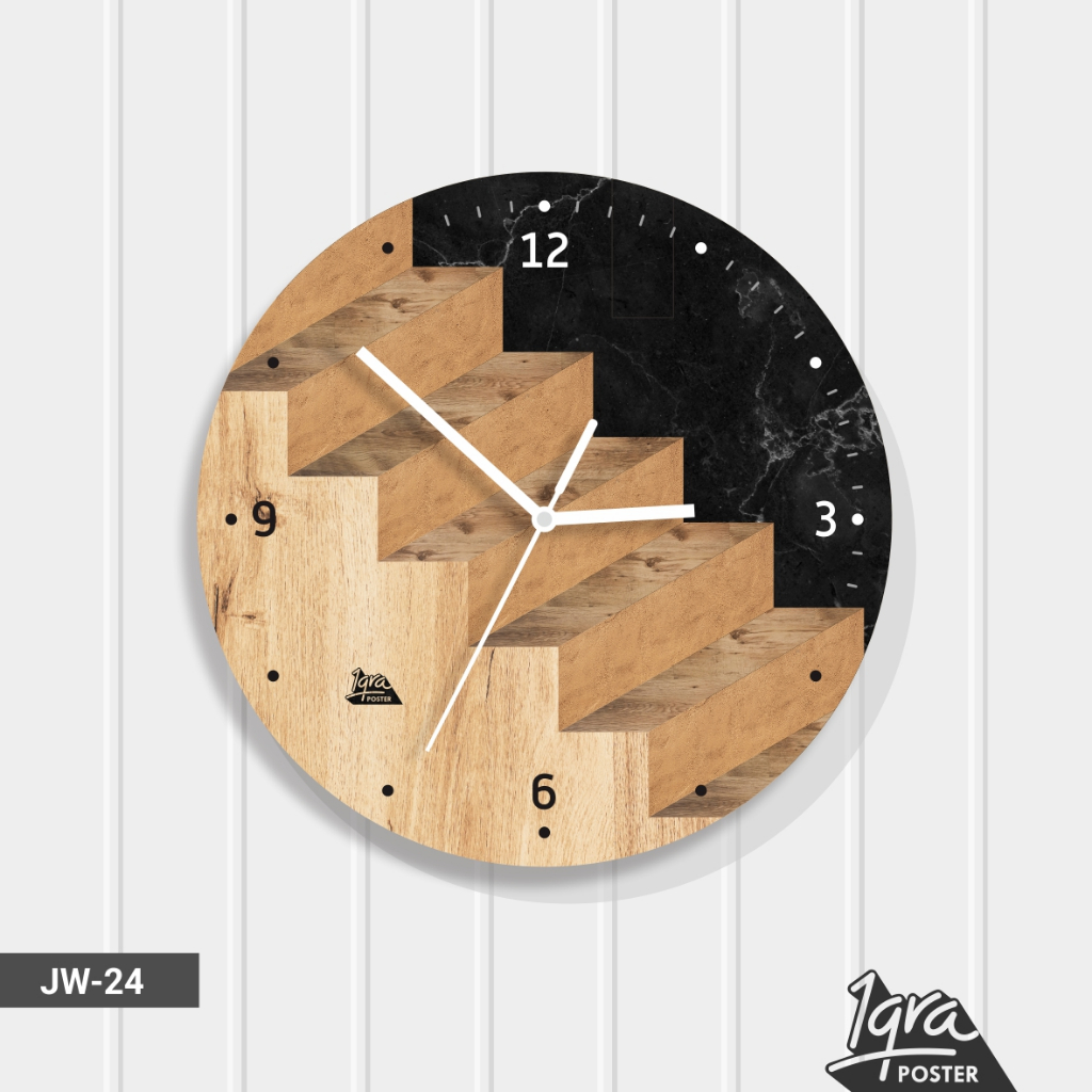 Jual JAM DINDING KAYU SWEEP MOVEMENT JAM DINDING ESTETIK JAM