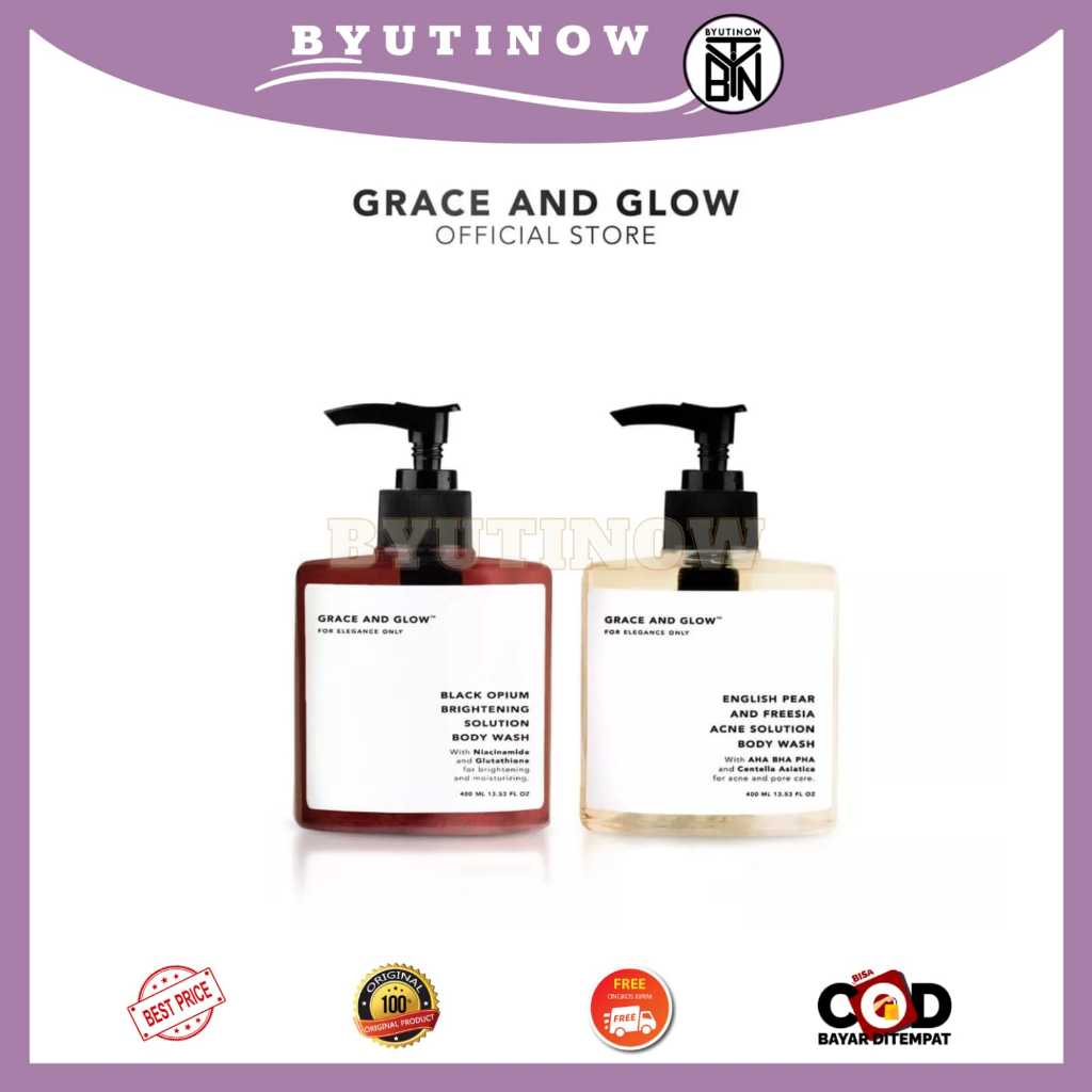 Jual Grace And Glow Body Wash Black Opium FullSize Shopee Indonesia