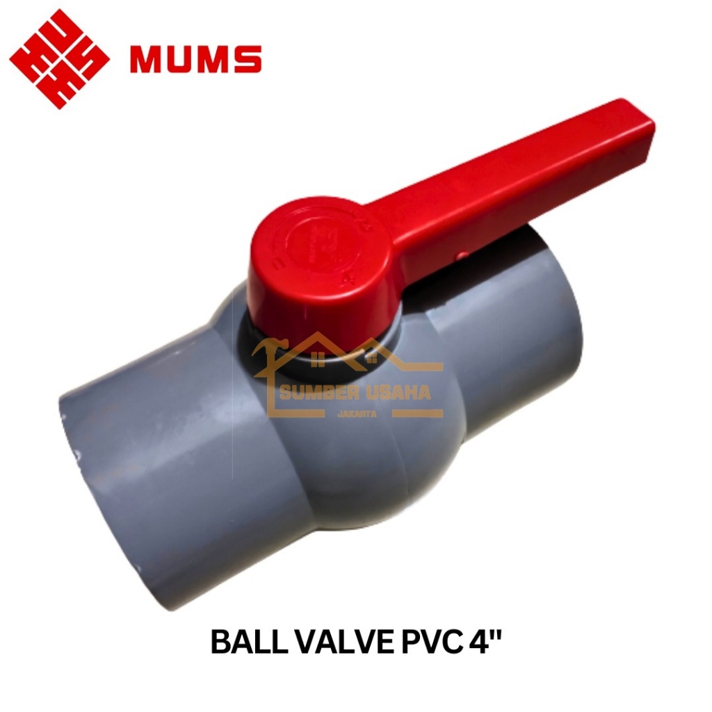 Jual GLX Ballvalve Ball Valve Stop Kran KERAN 4 Inch PVC Polos Plastik