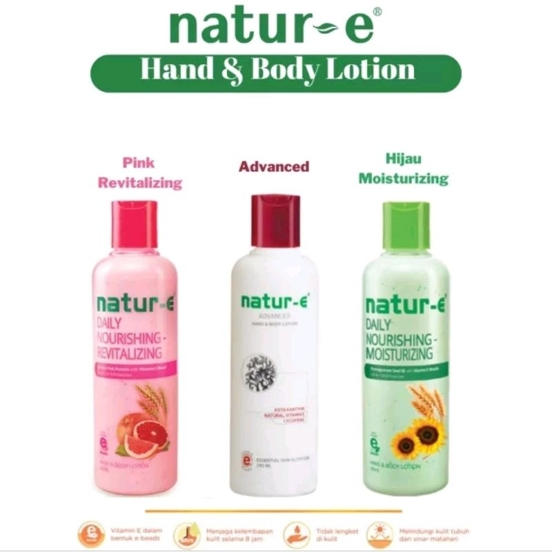 Jual Natur E Hand Body Lotion Advanced Revitalizing