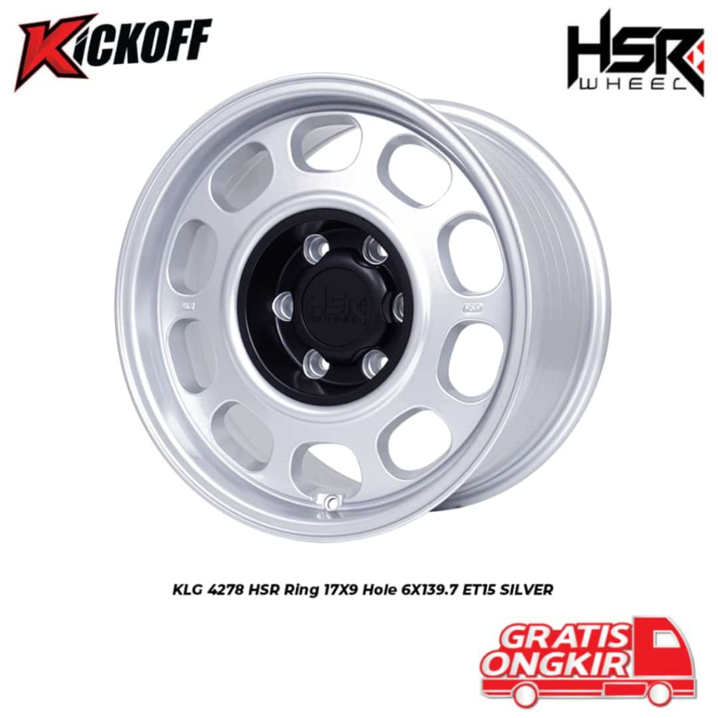 Jual Velg HSR KLG RIng 17 Lebar 9 Pas Buat Pajero Sport Hilux Double