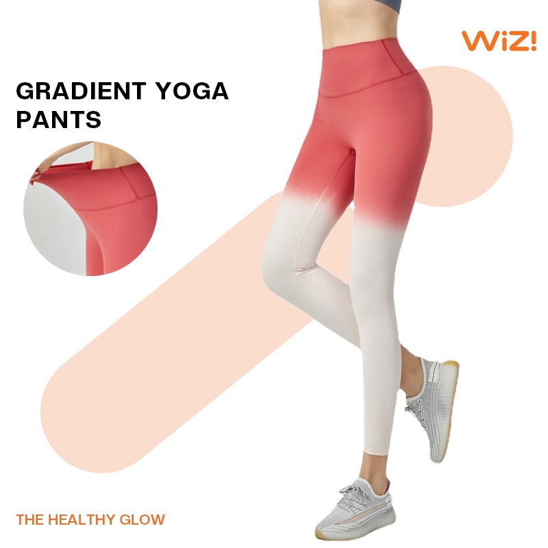 Jual WiZi Yoga Legging Celana Pinggang Tinggi Olahraga Wanita Shopee