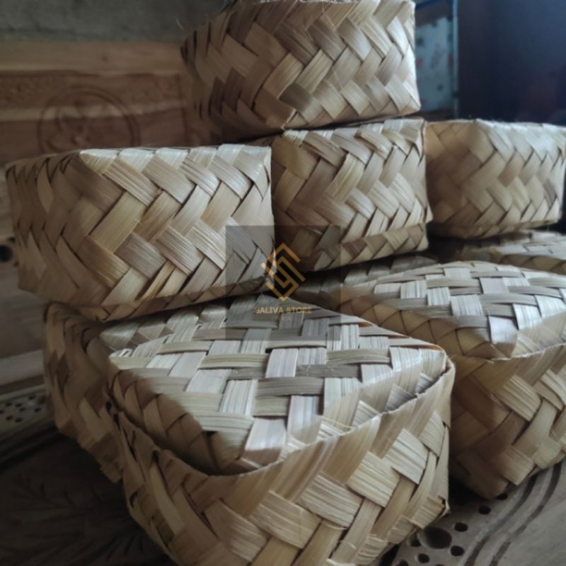 Jual Besek Anyaman Bambu Sepasang Termurah Ukuran 10X10 Sudah Termasuk