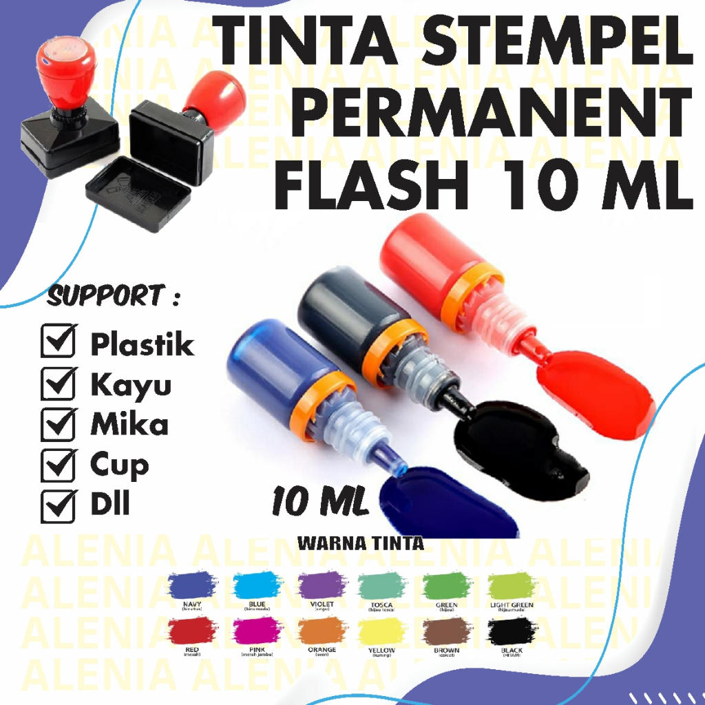 Jual Isi Ulang Tinta Stempel 5 Ml Reffil Stempel Otomatis Flash