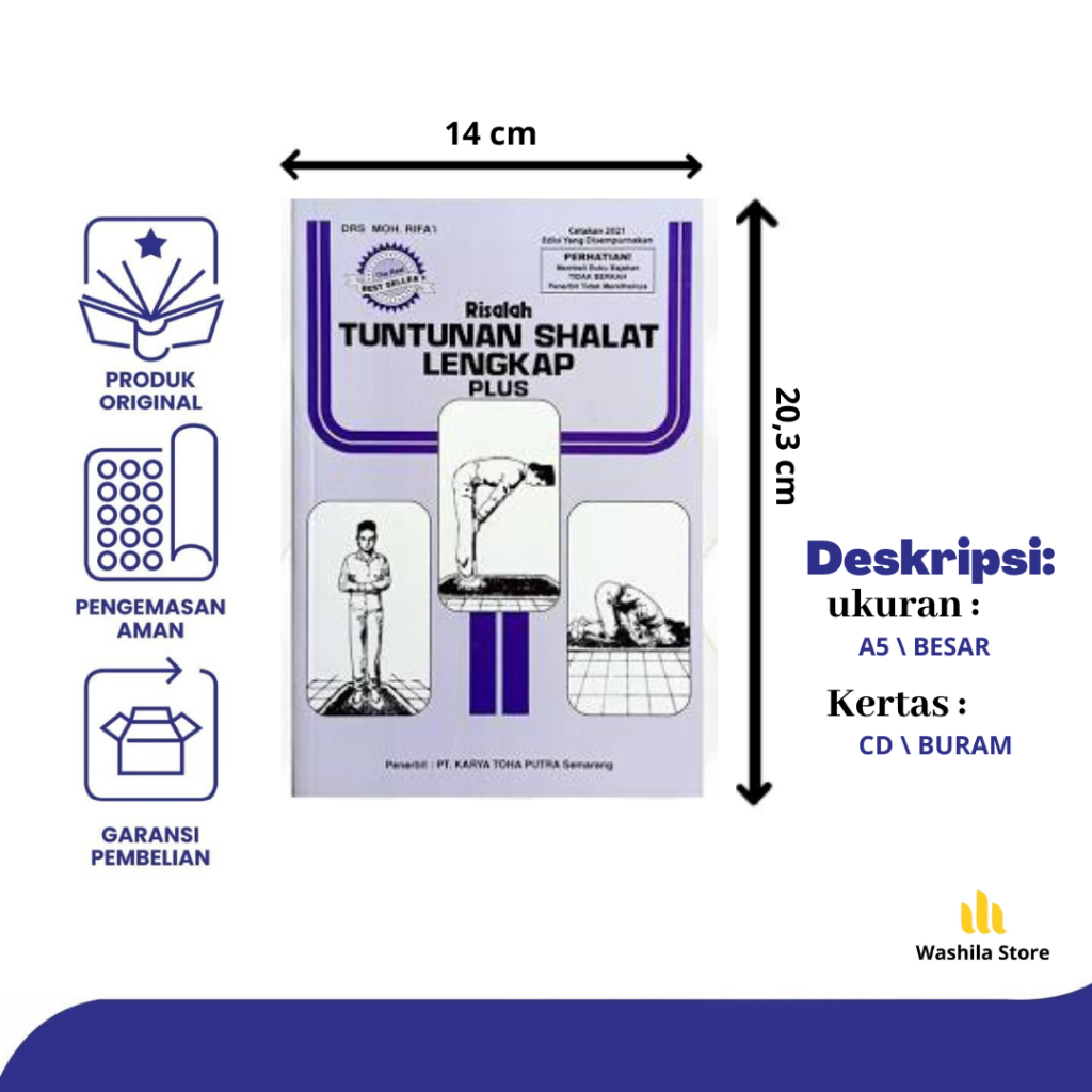 Jual Buku Tuntunan Panduan Dan Praktek Shalat Lengkap Ukuran Besar
