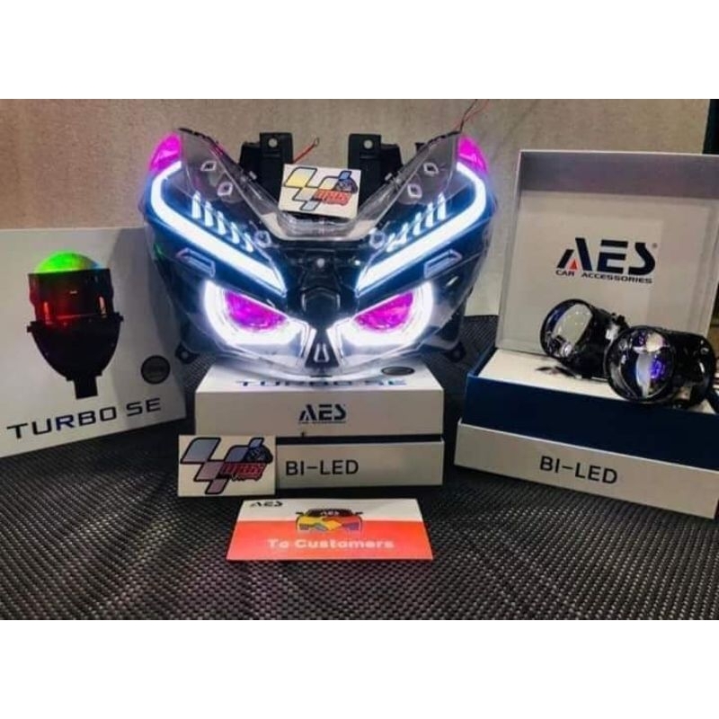 Jual Full Set Headlamp Projector Biled Vario New Paket Full Set