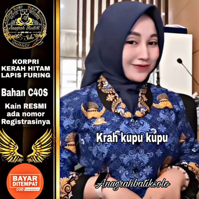 Jual Baju Seragam Korpri Resmi Sni Batik Korpri Pria Dan Wanita