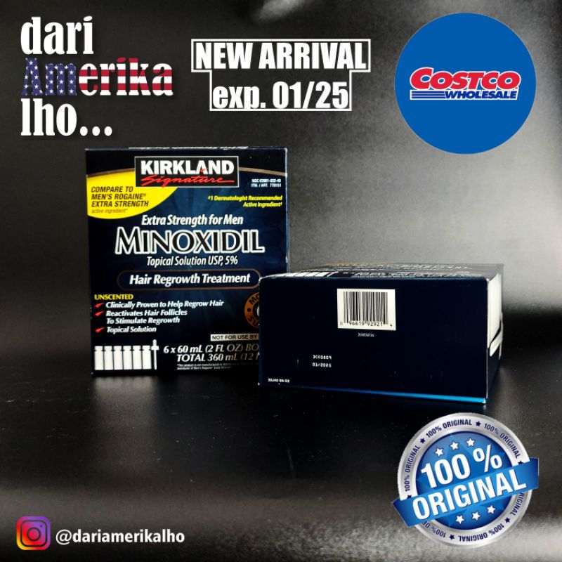 Jual Minoxidil Kirkland Signature Original Costco Dari Amerika