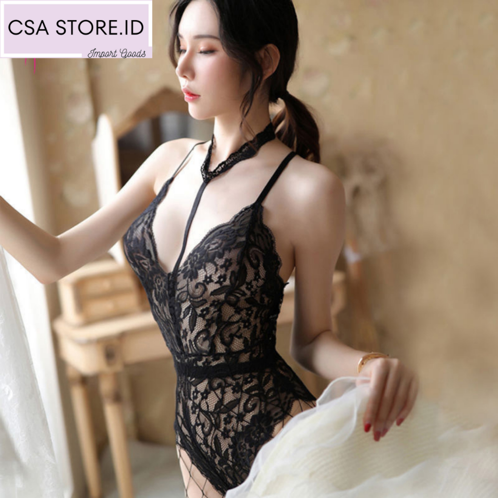 Jual Lingerie Bikini Seksi Hot BodySuit Sexy Transparan Baju Tidur