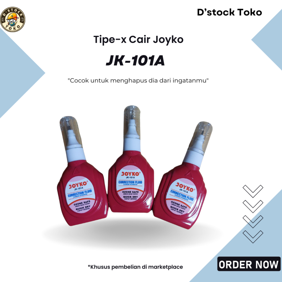 Jual Tipe X Cair Joyko JK 101A Per Pcs Murah Dstock Toko Shopee Indonesia