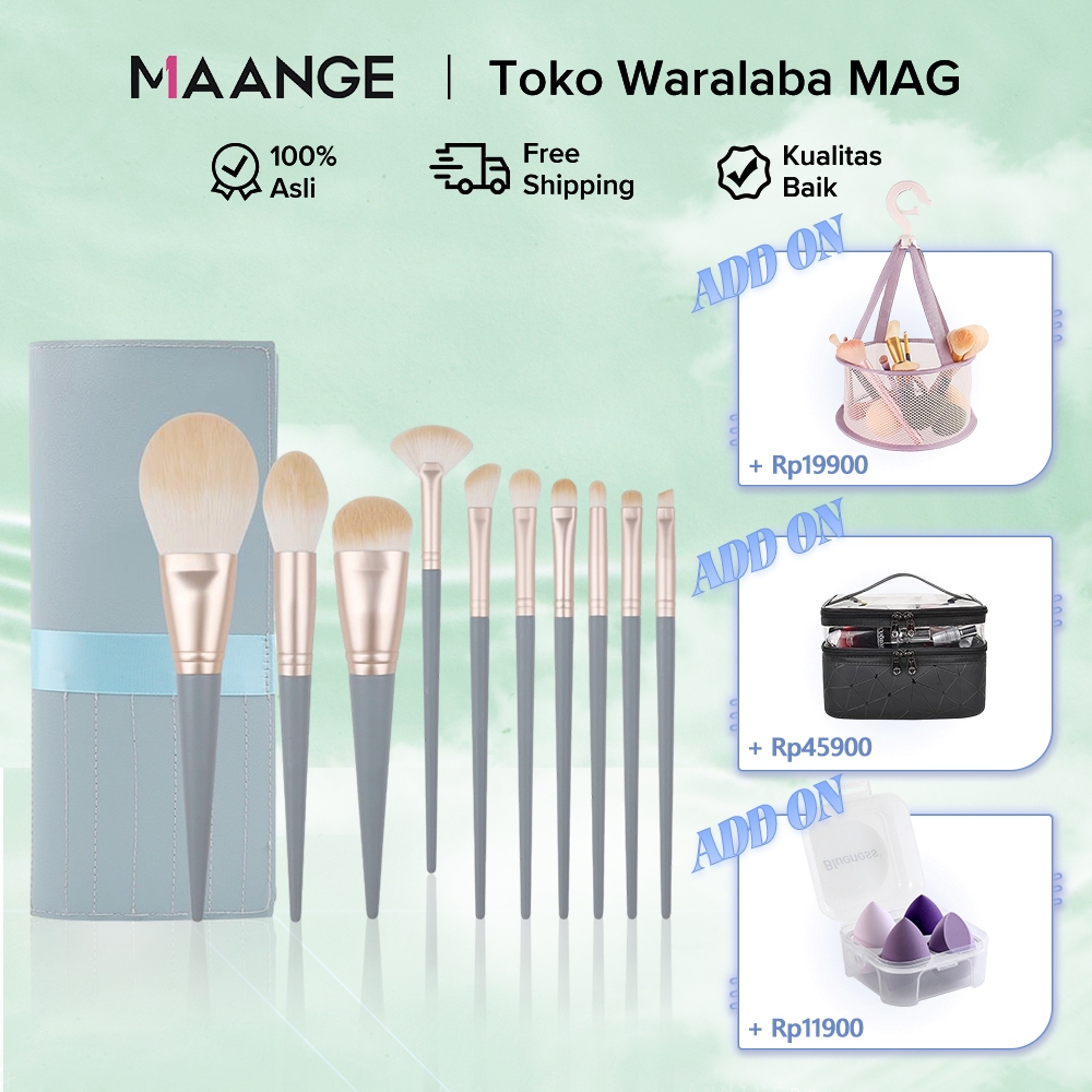 Jual Maange Kuas Makeup Set Premium Brush Blush Super Lembut Buah