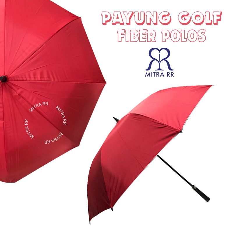 Jual Payung Golf Fiber Polos Anti UV Jumbo Payung Panjang Payung