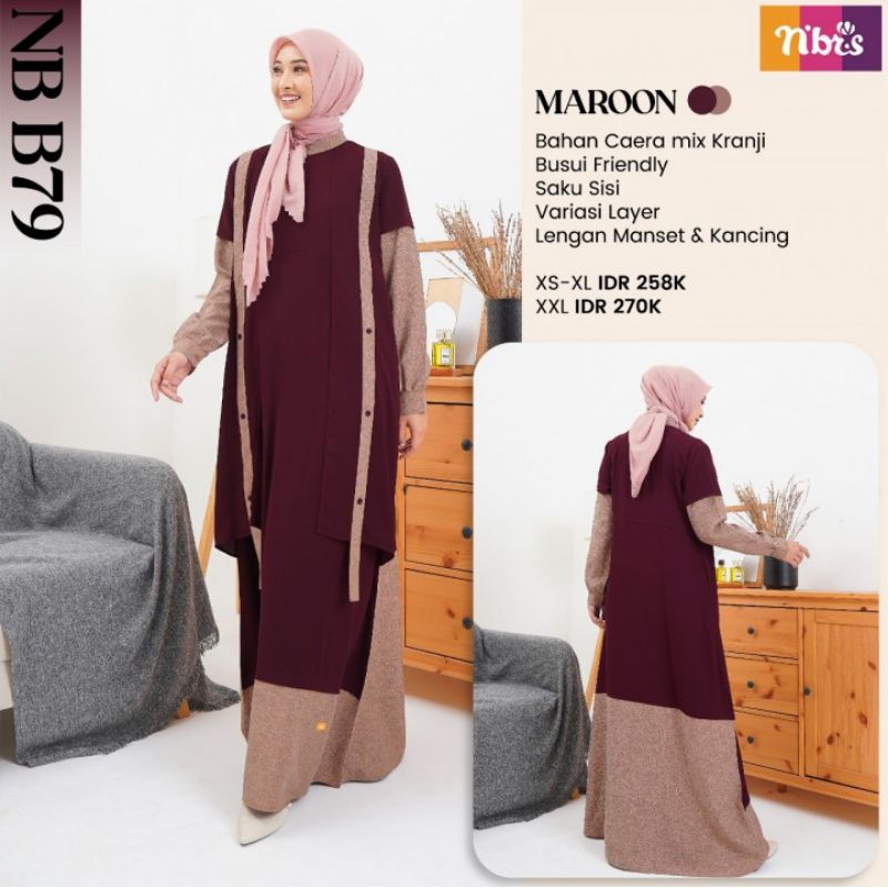 Jual Gamis Nibras Sale Nb B Shopee Indonesia