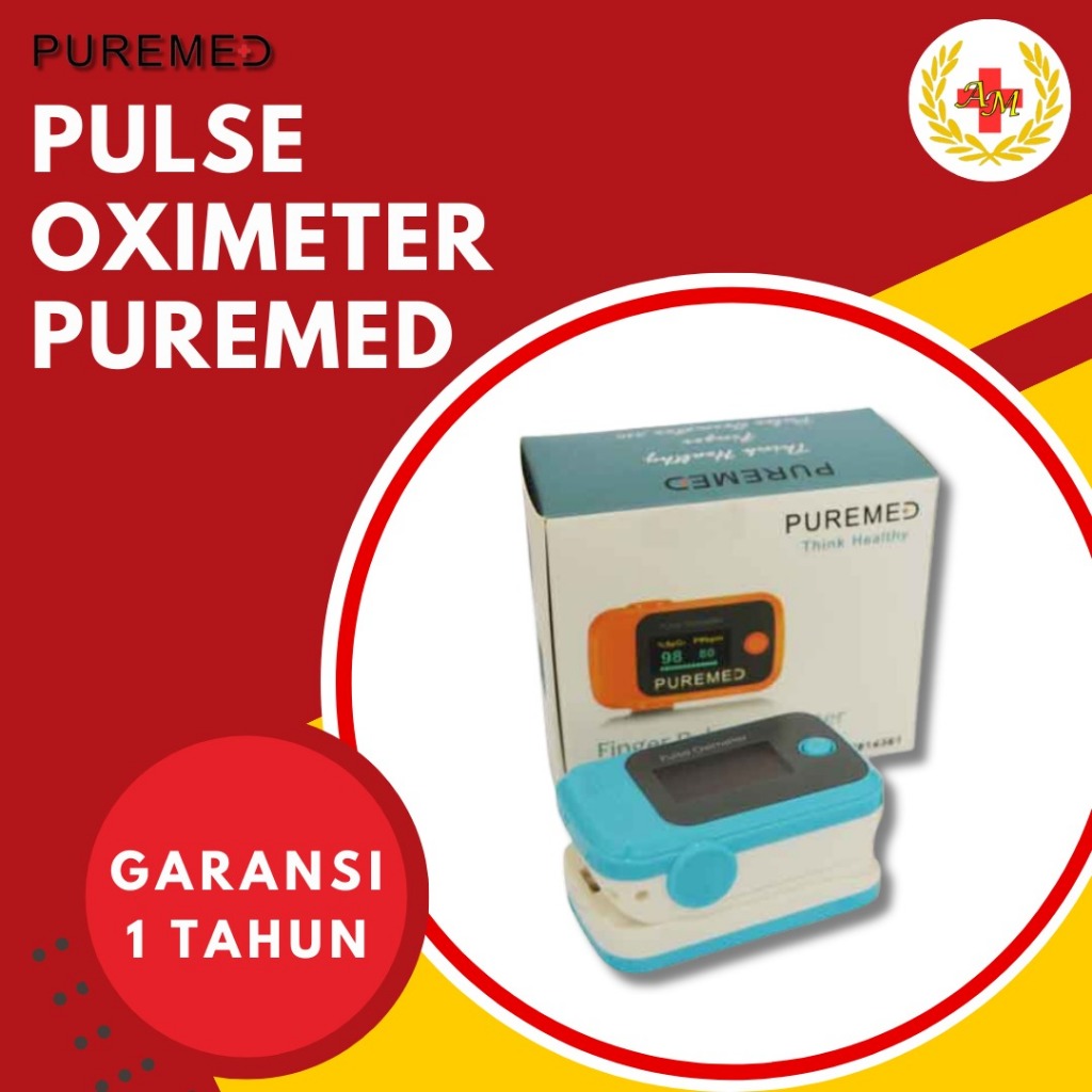 Jual Pulse Oximeter Puremed Fingertip Pulse Oxymeter Saturasi Oksigen